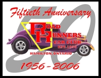 Road Runners Car Club 50th anniversary logo